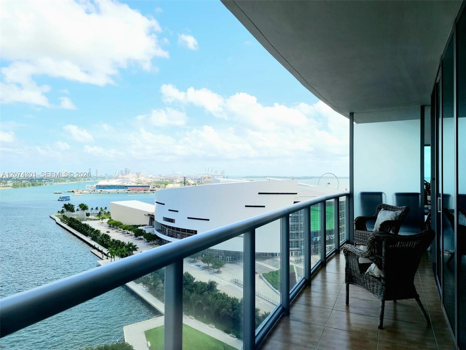 Marina Blue Unit 1610 condo for rent at 888 Biscayne Blvd # 1610, Miami FL 33132